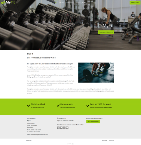 editly-Theme Demo-Fitnessstudio